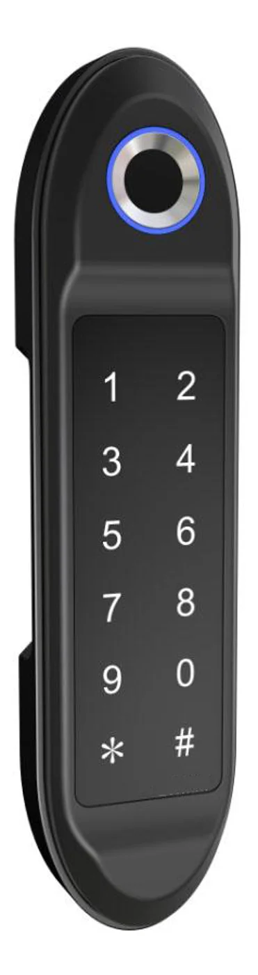 PIN cabinet lock with keypad and mortise